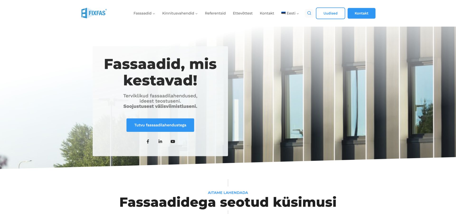 FixFas kodulehe desktop-vaade